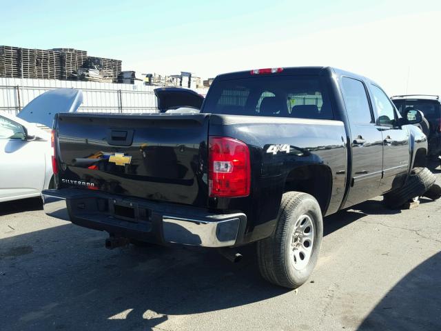 3GCPKREA5BG400309 - 2011 CHEVROLET SILVERADO BLACK photo 4