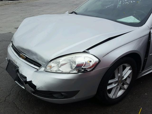 2G1WC5EMXA1190527 - 2010 CHEVROLET IMPALA LTZ SILVER photo 9