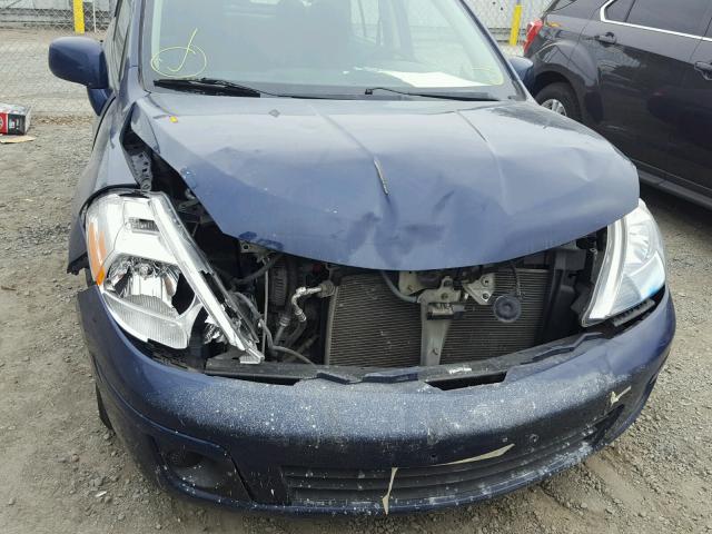 3N1BC1AP0AL449557 - 2010 NISSAN VERSA S BLUE photo 9