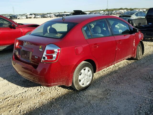 3N1AB61E37L710473 - 2007 NISSAN SENTRA 2.0 RED photo 4