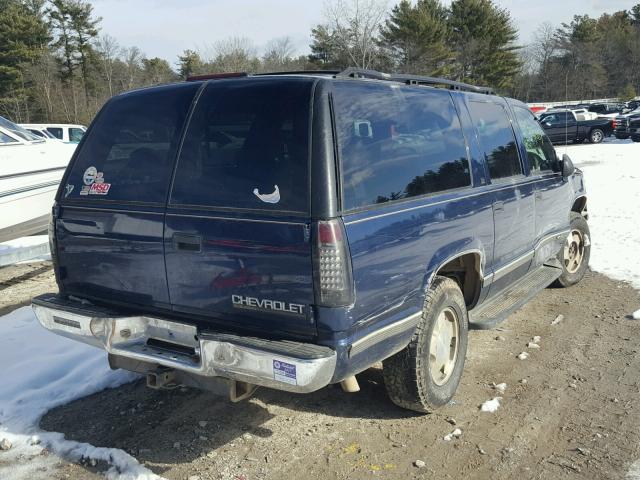 3GNFK16R9WG127731 - 1998 CHEVROLET SUBURBAN K BLUE photo 4