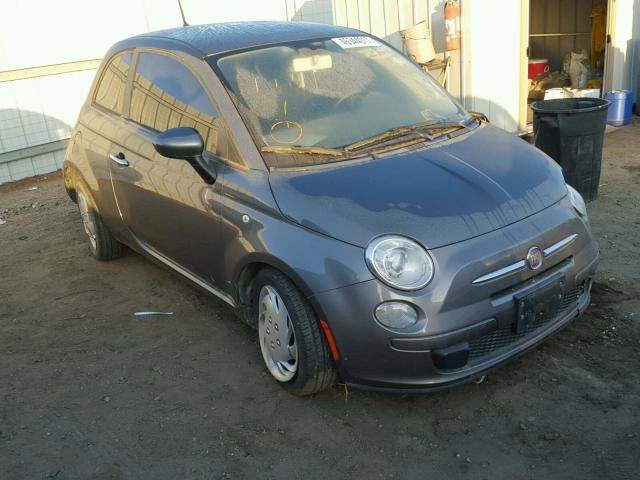 3C3CFFAR6CT335402 - 2012 FIAT 500 POP GRAY photo 1