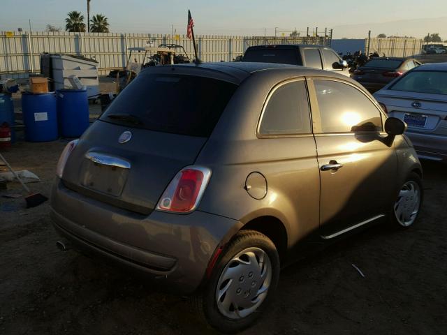 3C3CFFAR6CT335402 - 2012 FIAT 500 POP GRAY photo 4