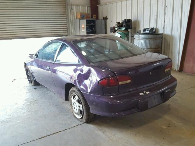 1G1JC1241W7219799 - 1998 CHEVROLET CAVALIER PURPLE photo 3