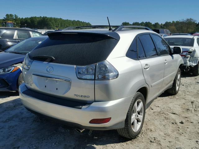 2T2GK31U57C008876 - 2007 LEXUS RX 350 SILVER photo 4