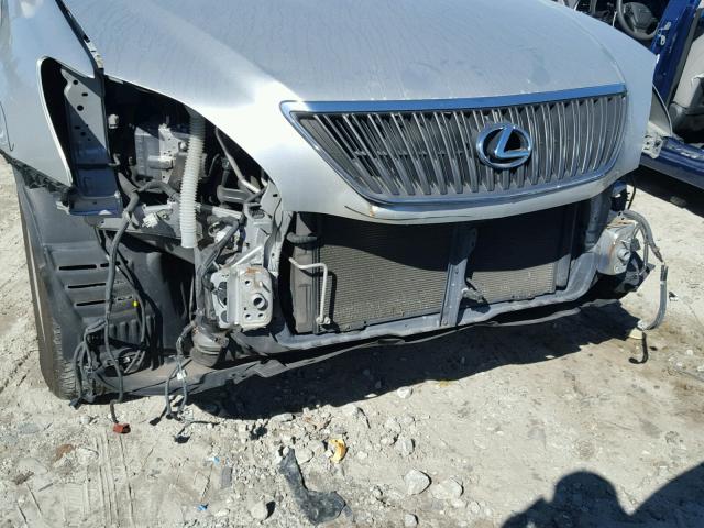 2T2GK31U57C008876 - 2007 LEXUS RX 350 SILVER photo 9