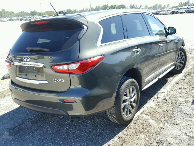 5N1AL0MM1EC505720 - 2014 INFINITI QX60 GRAY photo 4