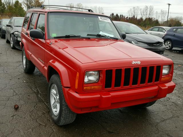 1J4FF58S71L599291 - 2001 JEEP CHEROKEE C RED photo 1