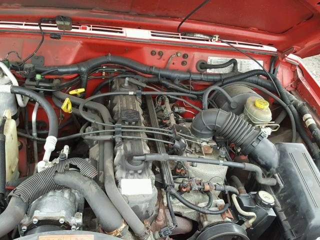 1J4FF58S71L599291 - 2001 JEEP CHEROKEE C RED photo 7