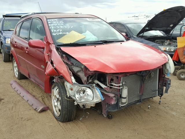 5Y2SL63835Z418706 - 2005 PONTIAC VIBE RED photo 1