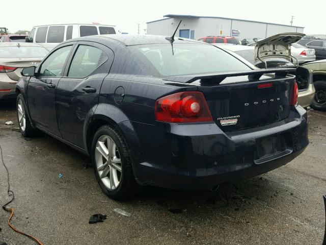 1C3CDZAG5CN314935 - 2012 DODGE AVENGER SE BLUE photo 3