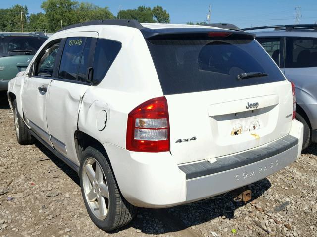 1J8FF57W37D169442 - 2007 JEEP COMPASS LI WHITE photo 3