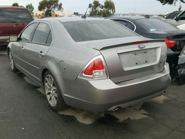 3FAHP07199R198173 - 2009 FORD FUSION SILVER photo 3