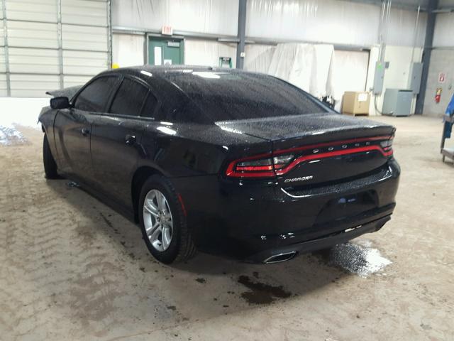 2C3CDXBG9FH870567 - 2015 DODGE CHARGER SE BLACK photo 3