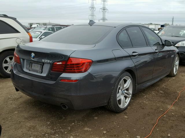 WBA5B1C52FG127519 - 2015 BMW 535 I GRAY photo 4