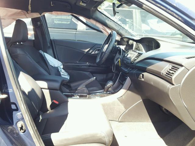 1HGCR2F60GA060859 - 2016 HONDA ACCORD SPO BLUE photo 5