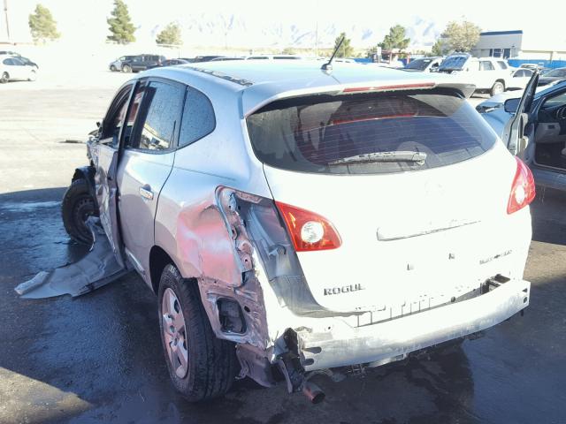 JN8AS5MV7DW605948 - 2013 NISSAN ROGUE S SILVER photo 3