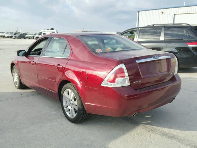 3FAHP081X7R115314 - 2007 FORD FUSION MAROON photo 3