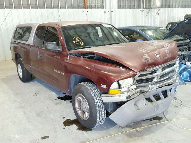 1B7GL22X9YS775988 - 2000 DODGE DAKOTA MAROON photo 1