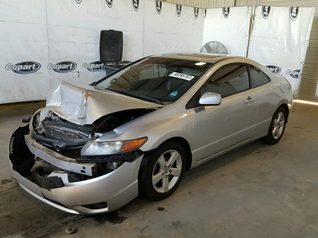 2HGFG12918H558245 - 2008 HONDA CIVIC EXL SILVER photo 2