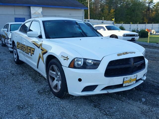 2C3CDXAT8EH146639 - 2014 DODGE CHARGER PO WHITE photo 1