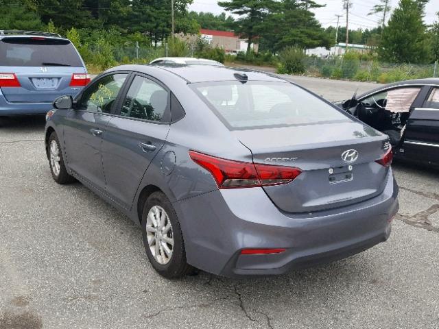 3KPC24A37JE017734 - 2018 HYUNDAI ACCENT SEL GRAY photo 3