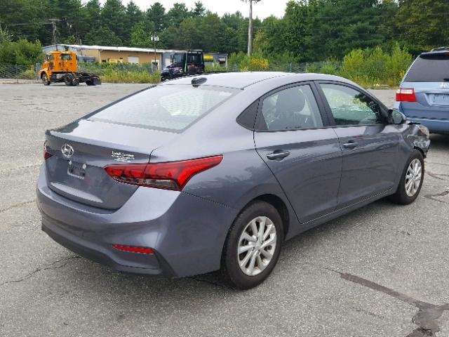 3KPC24A37JE017734 - 2018 HYUNDAI ACCENT SEL GRAY photo 4