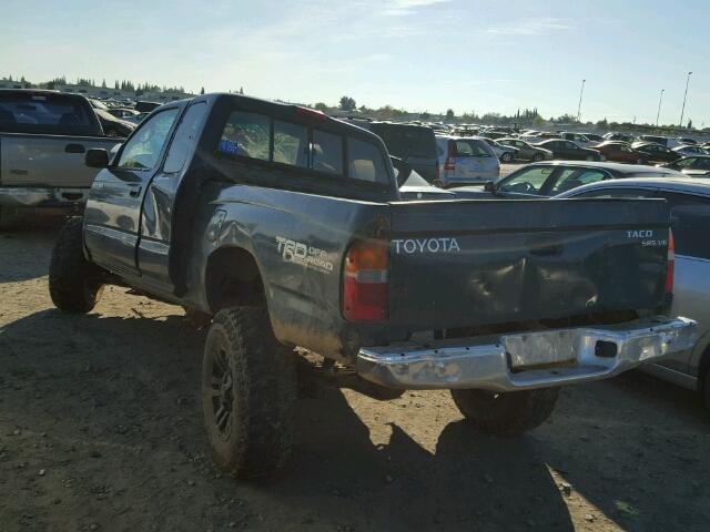 4TAWN72N1WZ135517 - 1998 TOYOTA TACOMA XTR GREEN photo 3