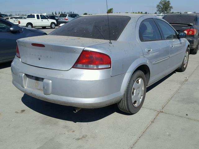 1C3EL46X02N238661 - 2002 CHRYSLER SEBRING LX GRAY photo 4