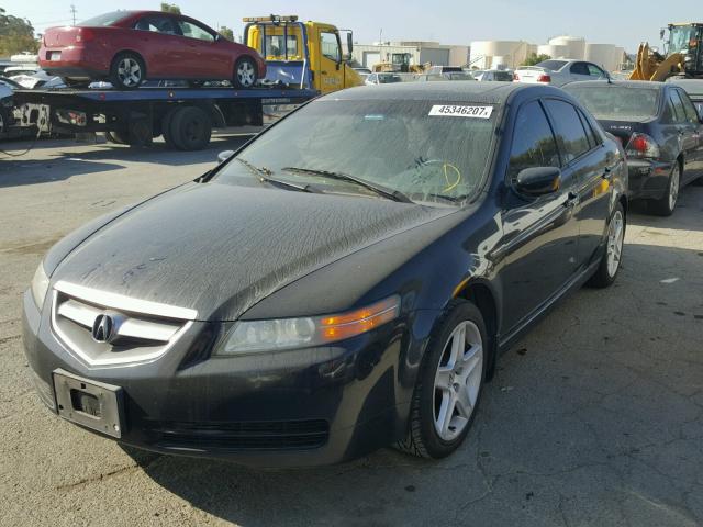 19UUA66255A020256 - 2005 ACURA TL BLACK photo 2