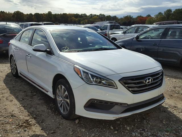 5NPE34AF0FH080953 - 2015 HYUNDAI SONATA SPO WHITE photo 1