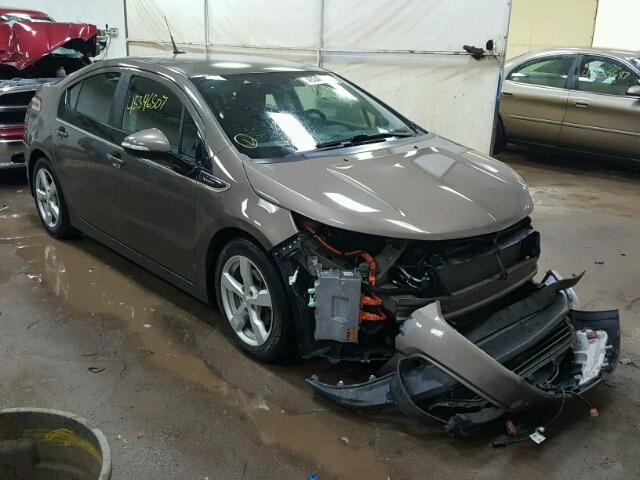 1G1RA6E41EU127285 - 2014 CHEVROLET VOLT BROWN photo 1