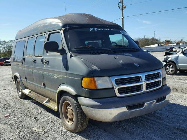 2B6HB11Z81K521813 - 2001 DODGE RAM VAN B1 GREEN photo 1