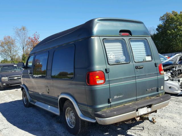 2B6HB11Z81K521813 - 2001 DODGE RAM VAN B1 GREEN photo 3