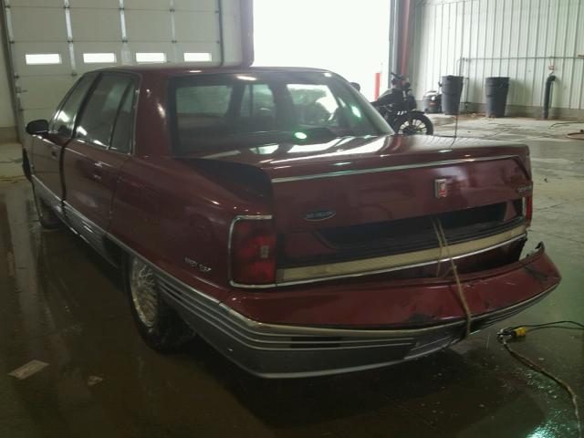 1G3CX53LXN4324066 - 1992 OLDSMOBILE 98 REGENCY RED photo 3