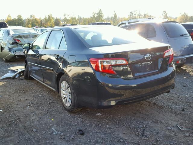 4T4BF1FK1ER415450 - 2014 TOYOTA CAMRY L BLACK photo 3