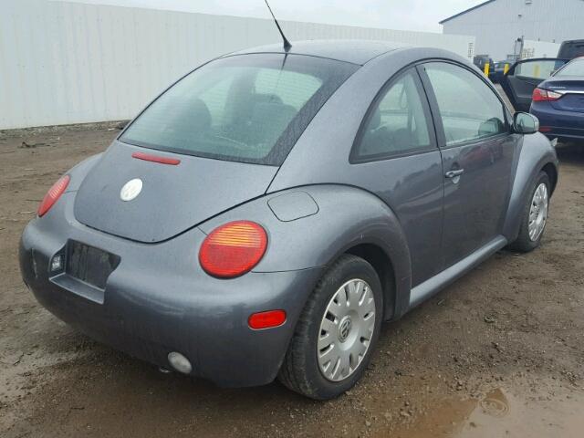 3VWBK31C24M412854 - 2004 VOLKSWAGEN NEW BEETLE GRAY photo 4