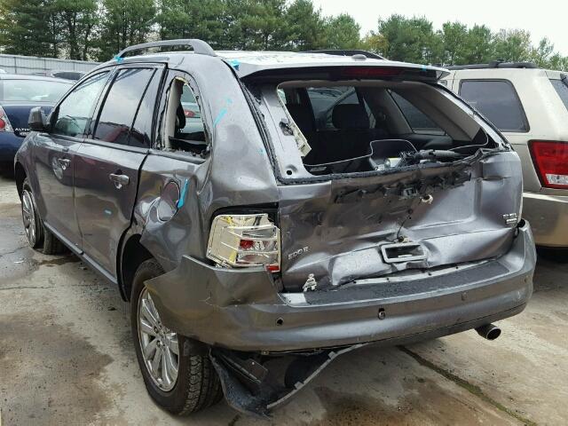 2FMDK4JC8ABB55600 - 2010 FORD EDGE GRAY photo 3