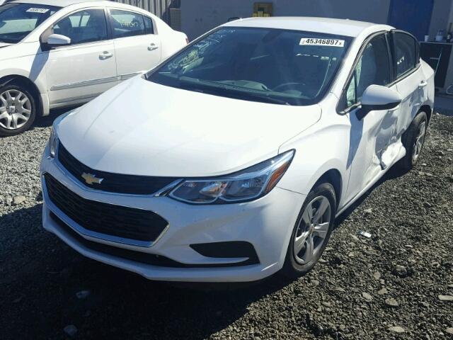 1G1BC5SM7H7109175 - 2017 CHEVROLET CRUZE LS WHITE photo 2