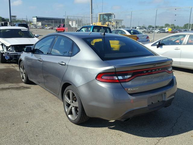 1C3CDFCB2DD325799 - 2013 DODGE DART LIMIT GRAY photo 3