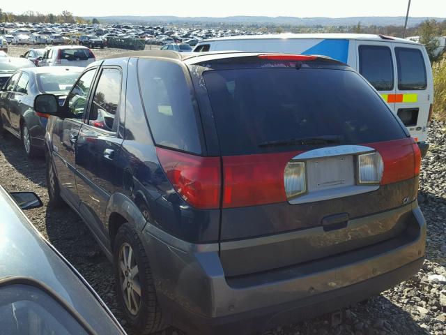 3G5DA03E93S517436 - 2003 BUICK RENDEZVOUS BLUE photo 3