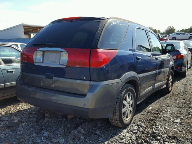 3G5DA03E93S517436 - 2003 BUICK RENDEZVOUS BLUE photo 4