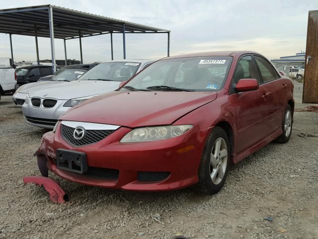 1YVFP80C335M54257 - 2003 MAZDA 6 I RED photo 2