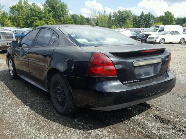 2G2WP542551176315 - 2005 PONTIAC GRAND PRIX BLACK photo 3