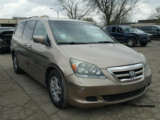 5FNRL38667B130322 - 2007 HONDA ODYSSEY EX GOLD photo 1