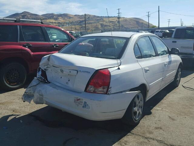 KMHDN46D75U952980 - 2005 HYUNDAI ELANTRA WHITE photo 4