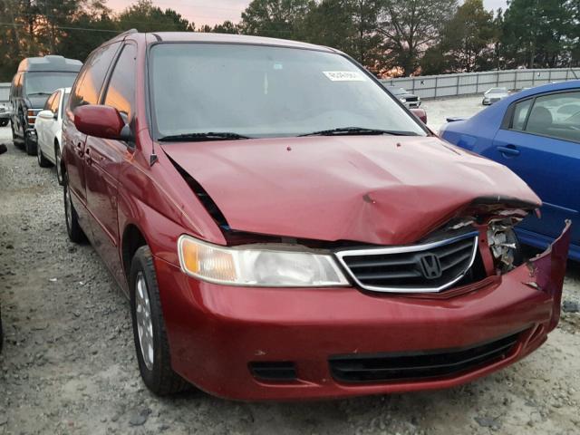 5FNRL18974B067175 - 2004 HONDA ODYSSEY EX RED photo 1