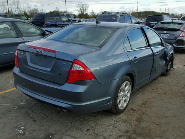 3FAHP0HA0BR285173 - 2011 FORD FUSION BLUE photo 4