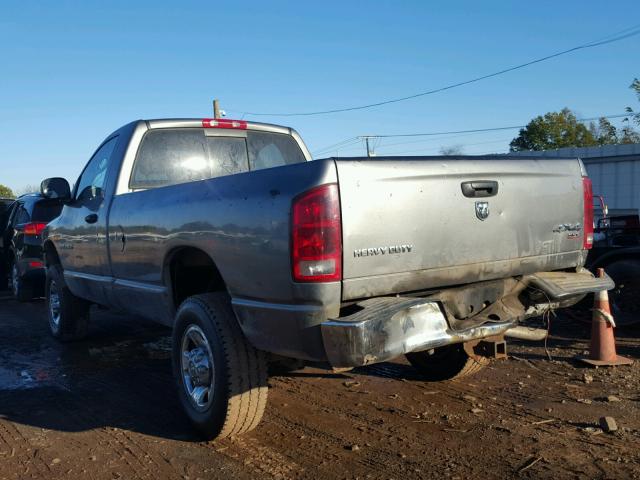 3D7KS26D35G827489 - 2005 DODGE RAM 2500 SILVER photo 3