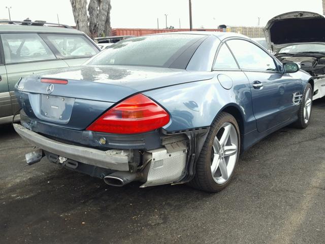 WDBSK75F25F097987 - 2005 MERCEDES-BENZ SL 500 BLUE photo 4